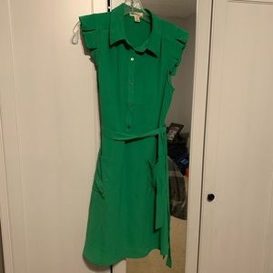 Apple green dress